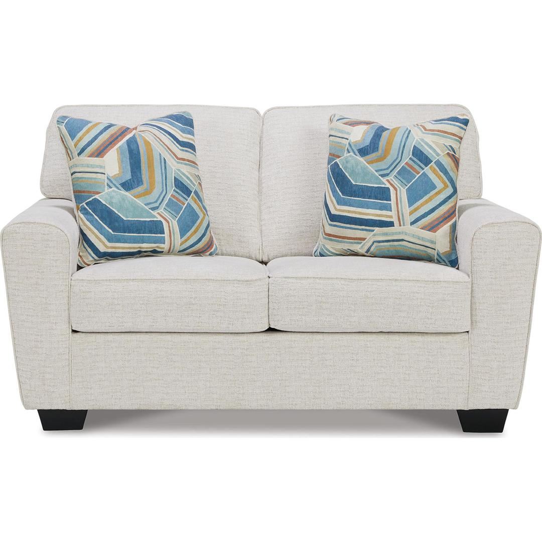 Cashton Loveseat - Ice - Gallery Image 1