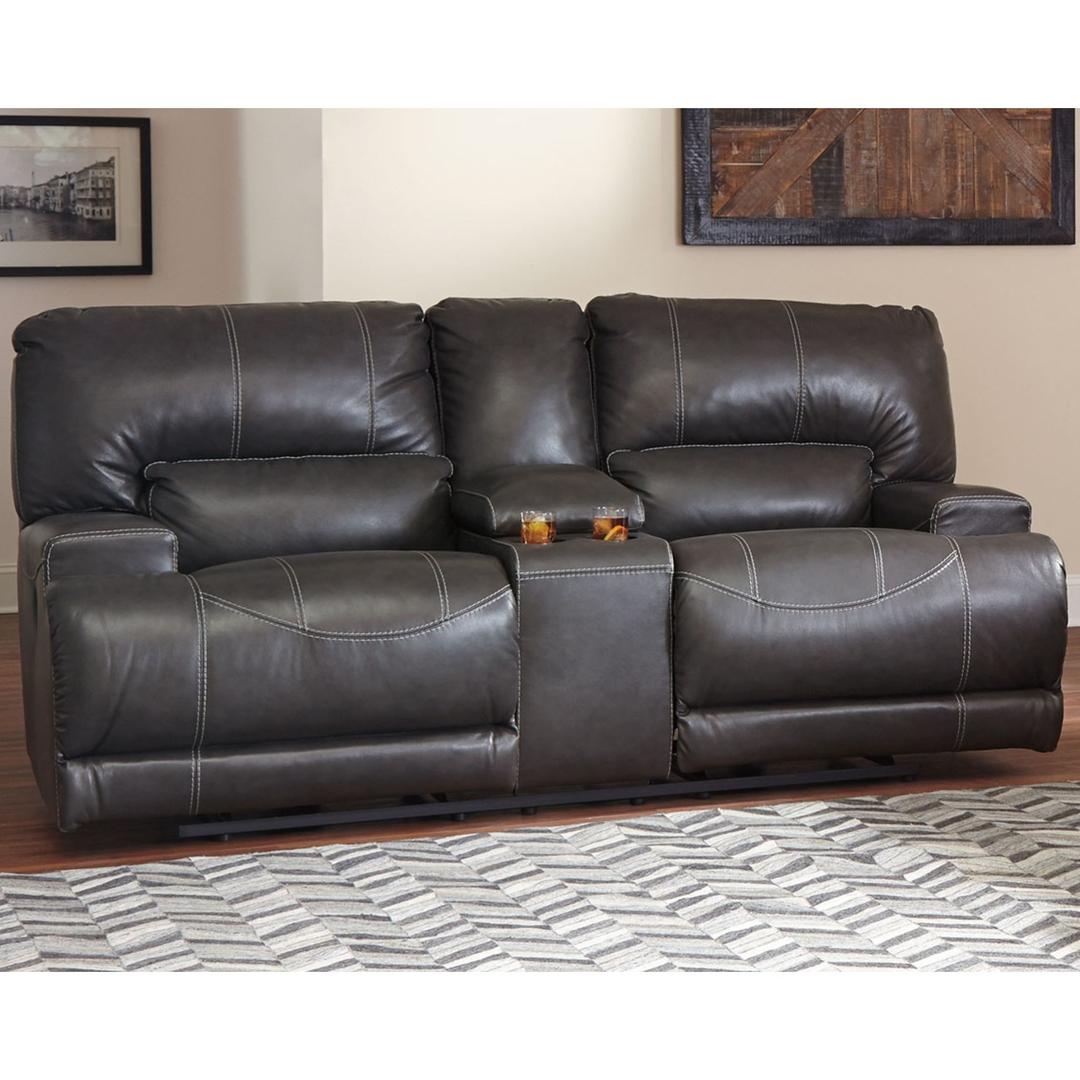 McCaskill Reclining Power Loveseat with Console - Gallery Image 1