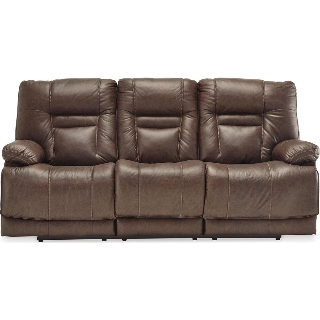 Wurstrow Power Reclining Sofa with Adjustable Headrest - Umber - Gallery Image 1