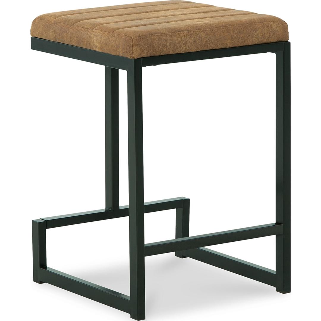 Strumford Counter Height Stool - Caramel/Black - Gallery Image 1