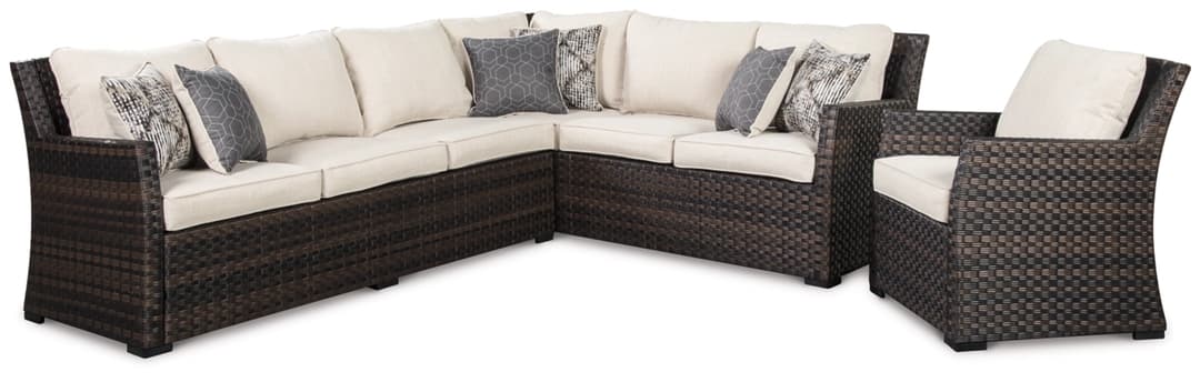 Easy Isle 3-Piece Sofa Sectional/Chair with Cushion - Gallery Image 1