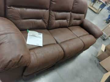 Stoneland Reclining Sofa with Power - Chocolate - Gallery Image 3