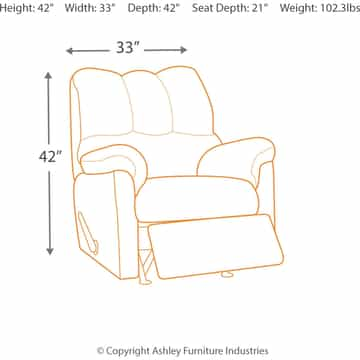 Darcy Rocker Recliner - Black - Gallery Image 2