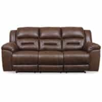 Stoneland Reclining Sofa with Power - Chocolate - Gallery Image 4