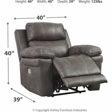 Erlangen Power Recliner with Adjustable Headrest - Gallery Image 2