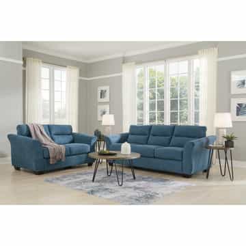 Miravel Loveseat - Indigo - Gallery Image 4