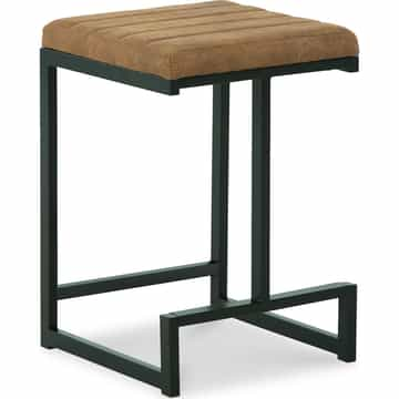 Strumford Counter Height Stool - Caramel/Black - Gallery Image 3