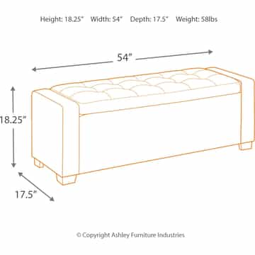 Upholstered Storage Bench - Gallery Image 2