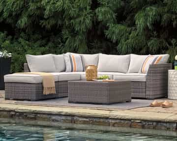 Cherry Point Outdoor Sectional Set - Gallery Image 4