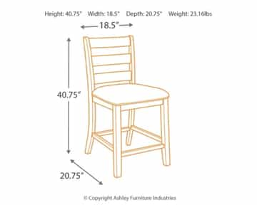 Rokane Upholstered Barstool - Gallery Image 2