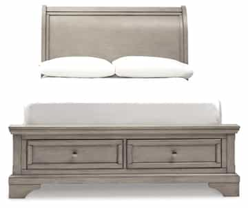 Lettner Full Sleigh Bed with 2 Storage Drawers - Gallery Image 2