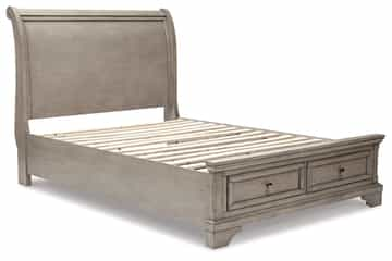 Lettner Full Sleigh Bed with 2 Storage Drawers - Gallery Image 5