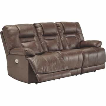 Wurstrow Power Reclining Sofa with Adjustable Headrest - Umber - Gallery Image 3