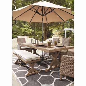 Outdoor Beachcroft Rectangle Dining Table - Gallery Image 5