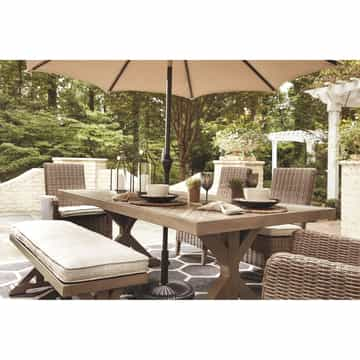 Outdoor Beachcroft Rectangle Dining Table - Gallery Image 4