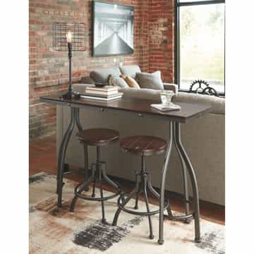 Odium Counter Dining Set - Rustic Brown/3 - Piece - Gallery Image 4