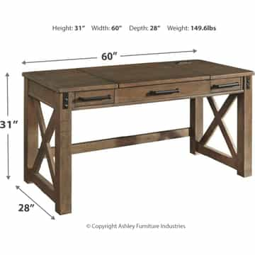 Aldwin Lift Top Desk - Gallery Image 5