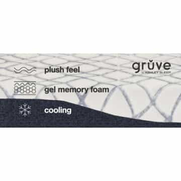 Ashley Sleep Gruve 2.0 12 Inch Memory Foam - King - Gallery Image 3