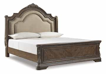 Charmond Queen Upholstered Sleigh Bed - Gallery Image 1