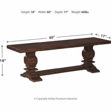 Hillcott Dining Bench - Gallery Image 3