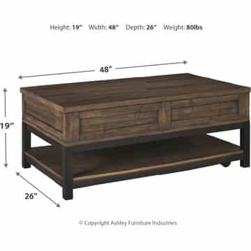 Johurst Rect Lift Top Coffee Table - Gallery Image 3