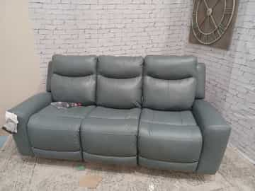 Mindanao Power Reclining Sofa with Adjustable Headrest - Steel - Gallery Image 7