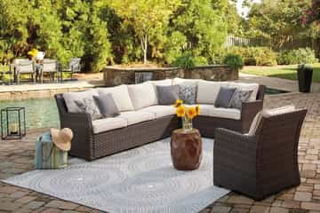 Easy Isle 3-Piece Sofa Sectional/Chair with Cushion - Gallery Image 4